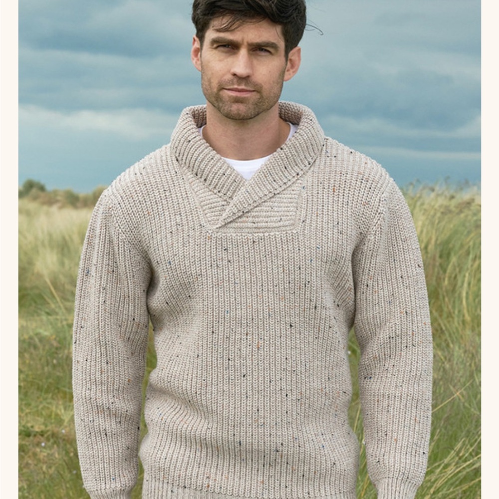 Men's 100% Wool Aran Sweater Market
